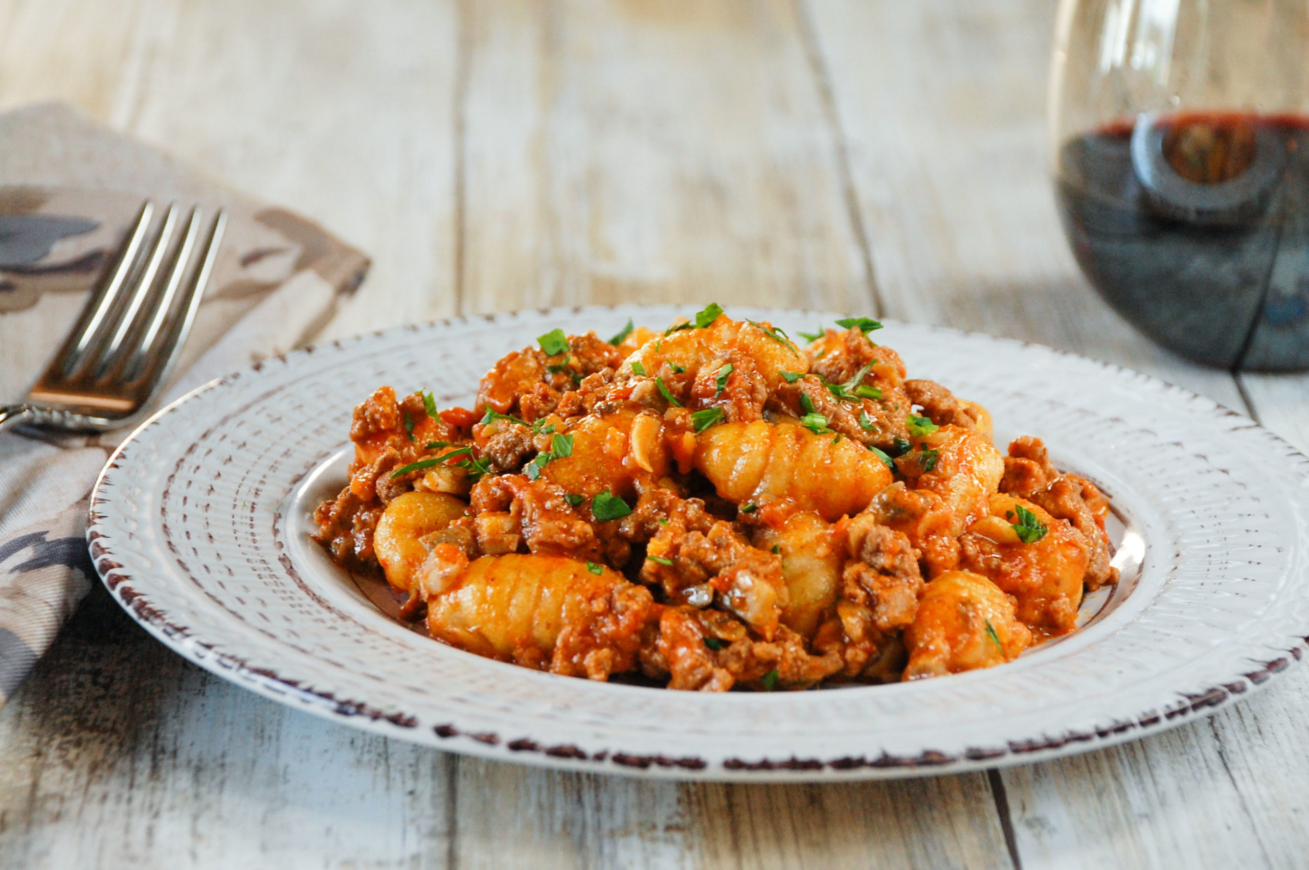 Gnocchi Bolognese.