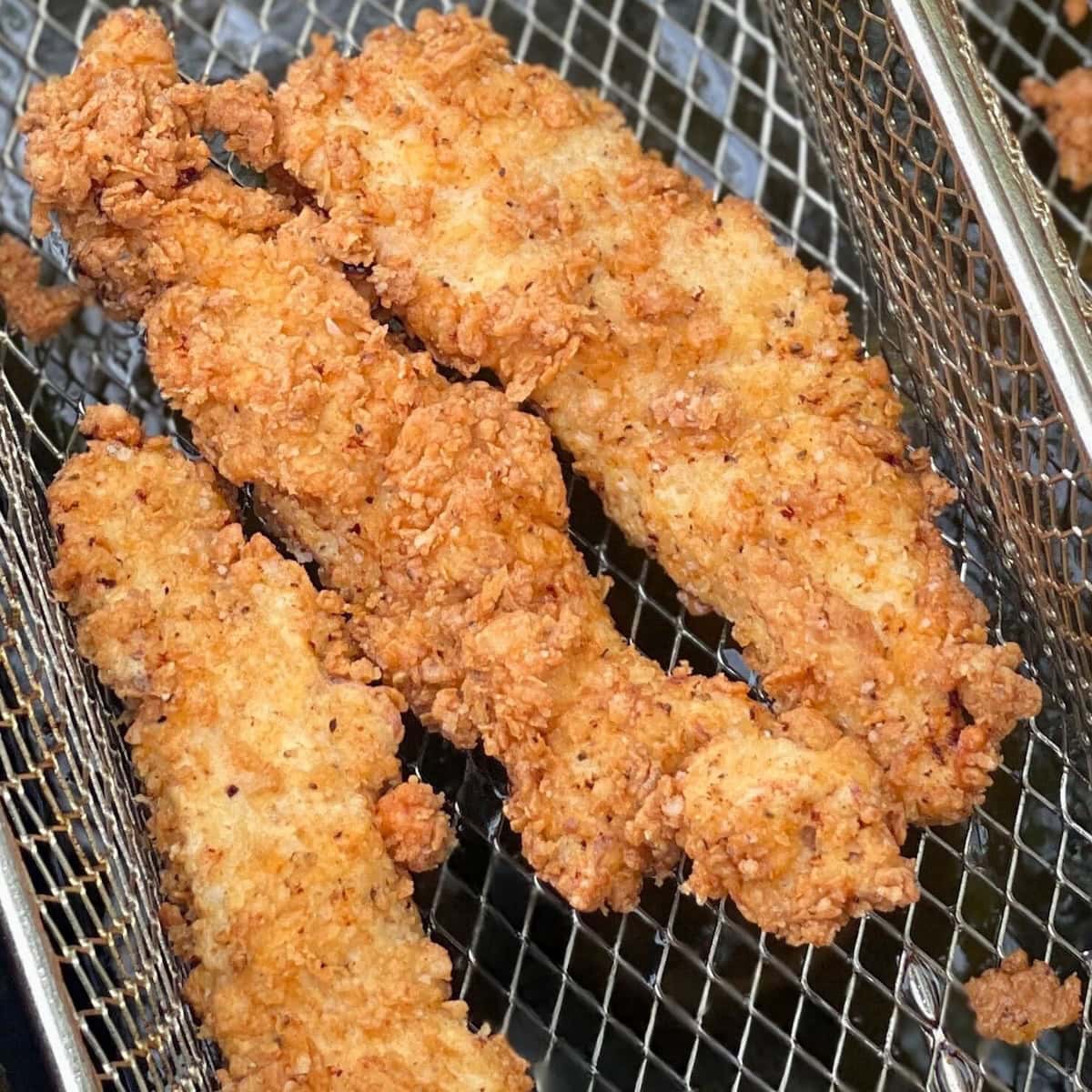 3 Chicken Tenders with Fries.