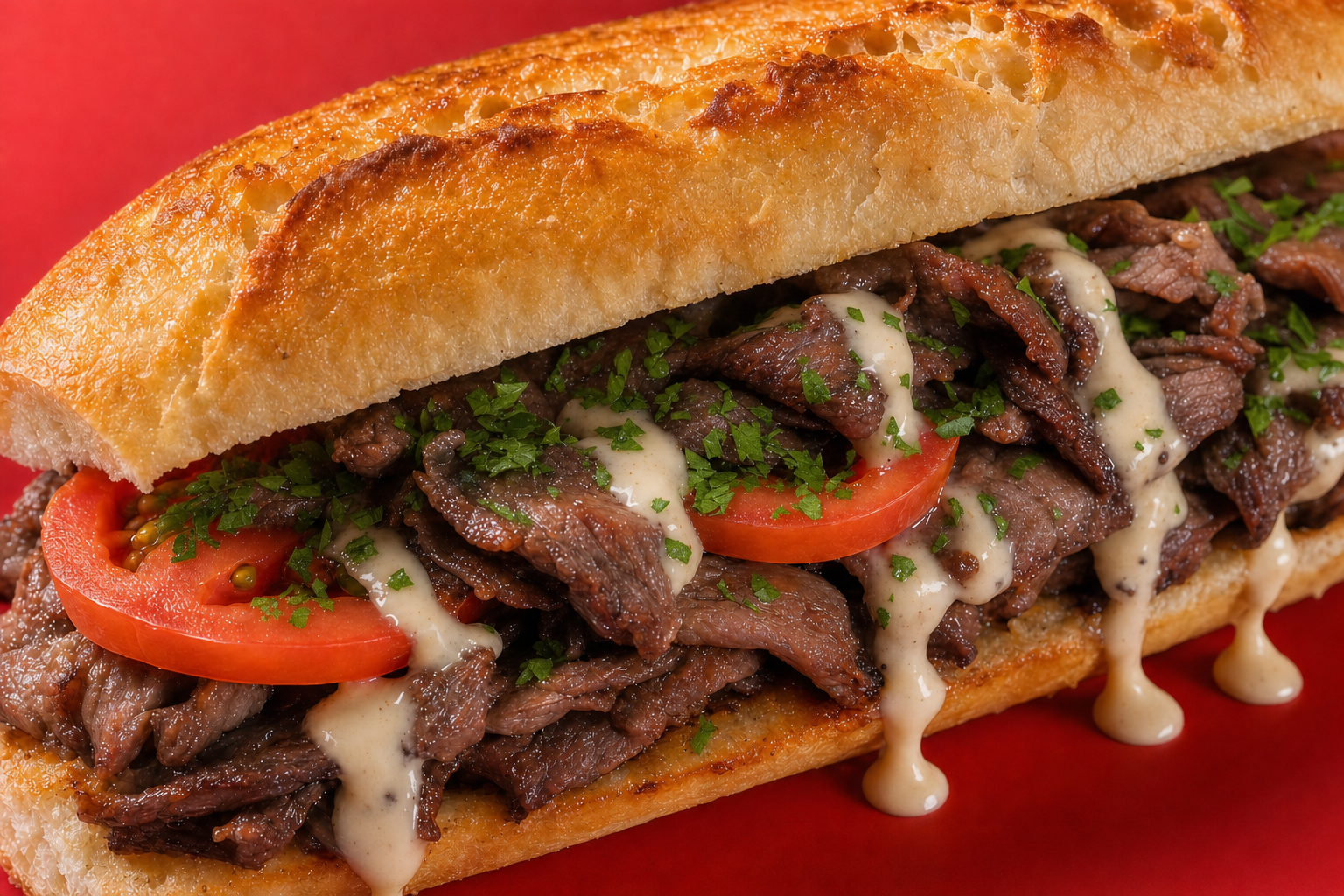 Don Shawarma Steak Sandwich.