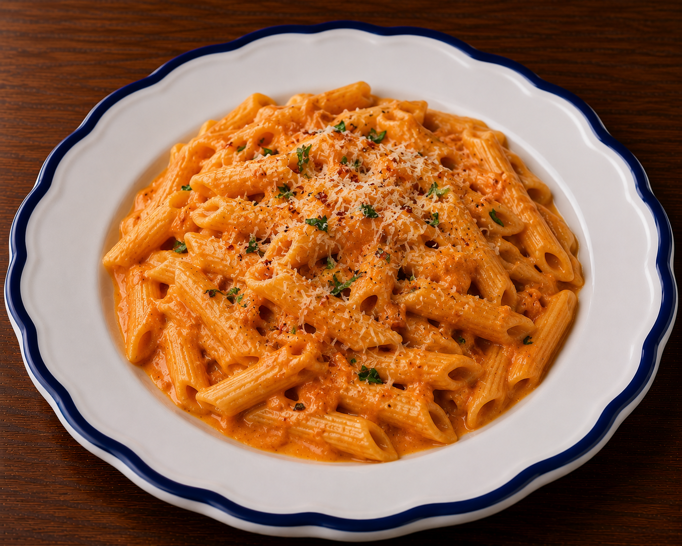Pasta a la Vodka.