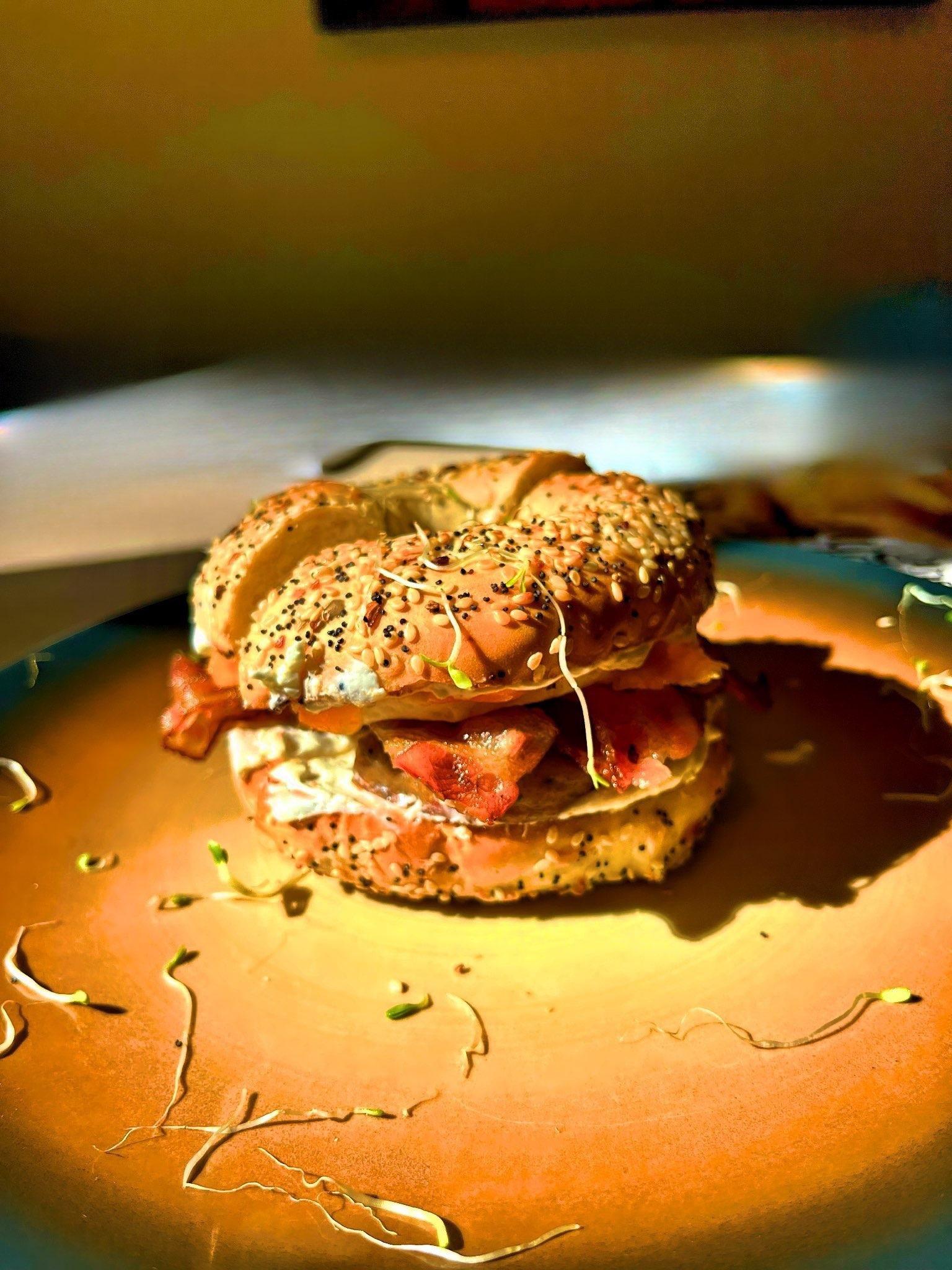 Breakfast Bagel Sandwich.