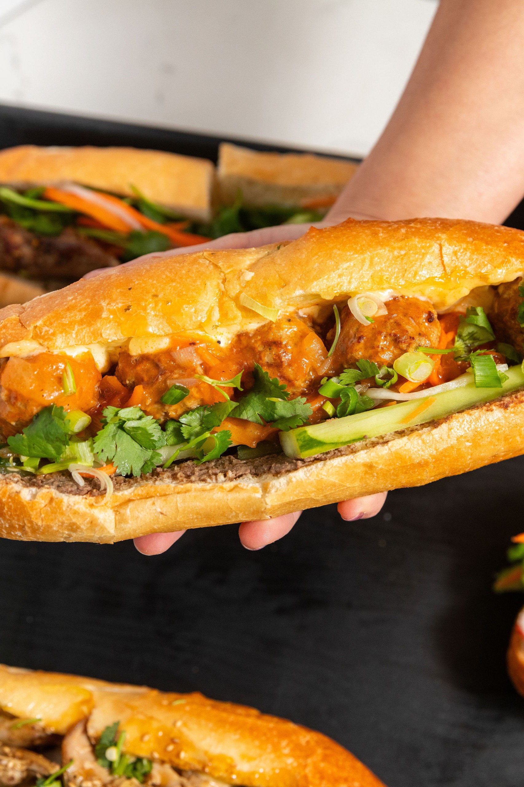 A7. Meatballs - Bánh Mì Xíu Mại.