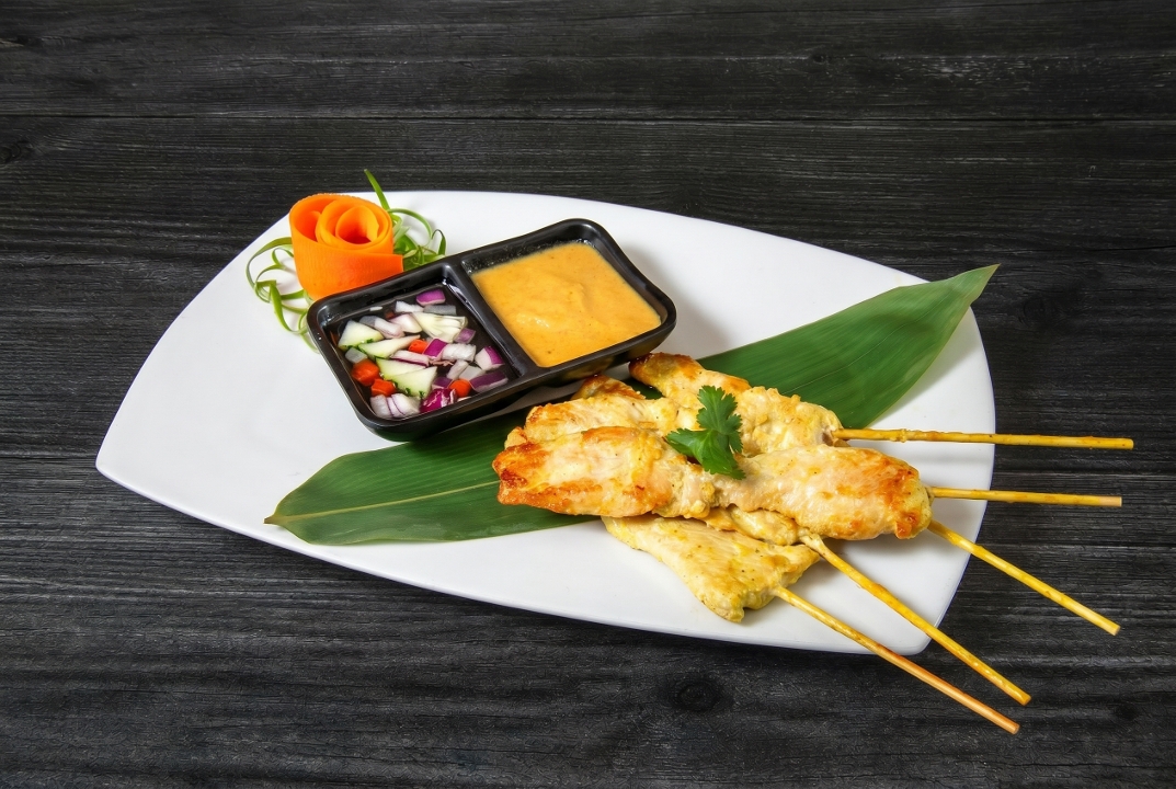 Chicken satay.
