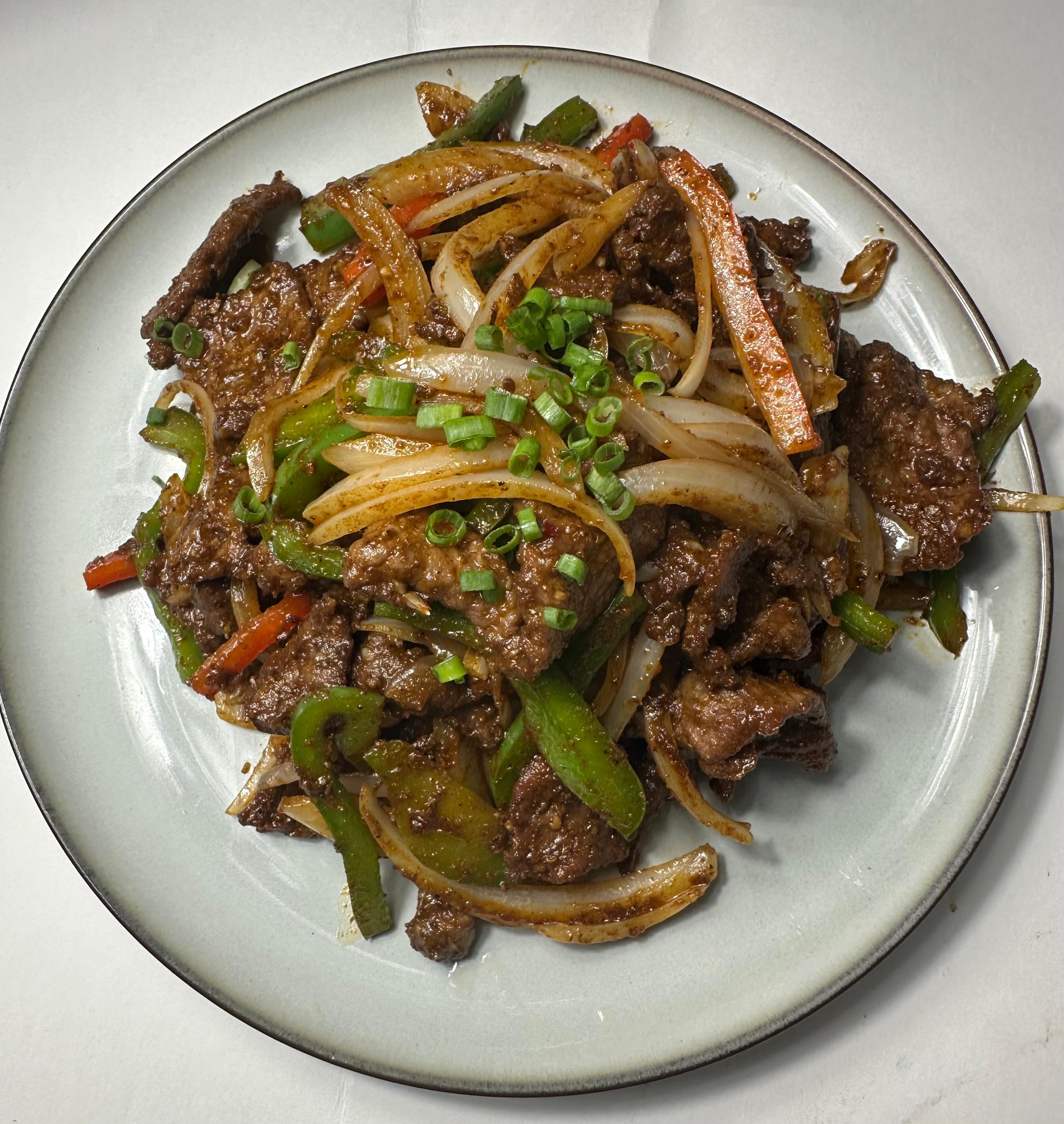Stir Fried Beef 炒烤肉.