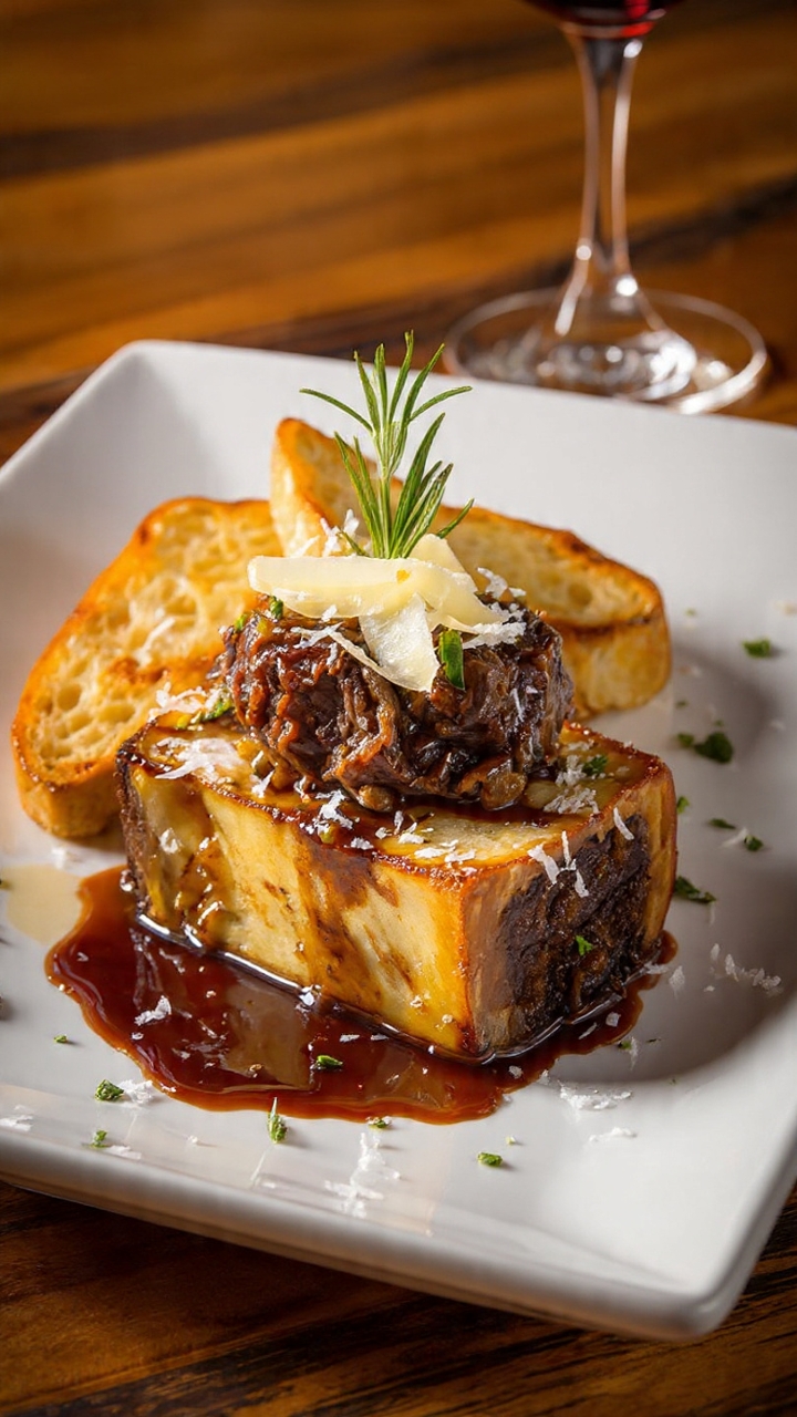 Short Rib Bone Marrow.