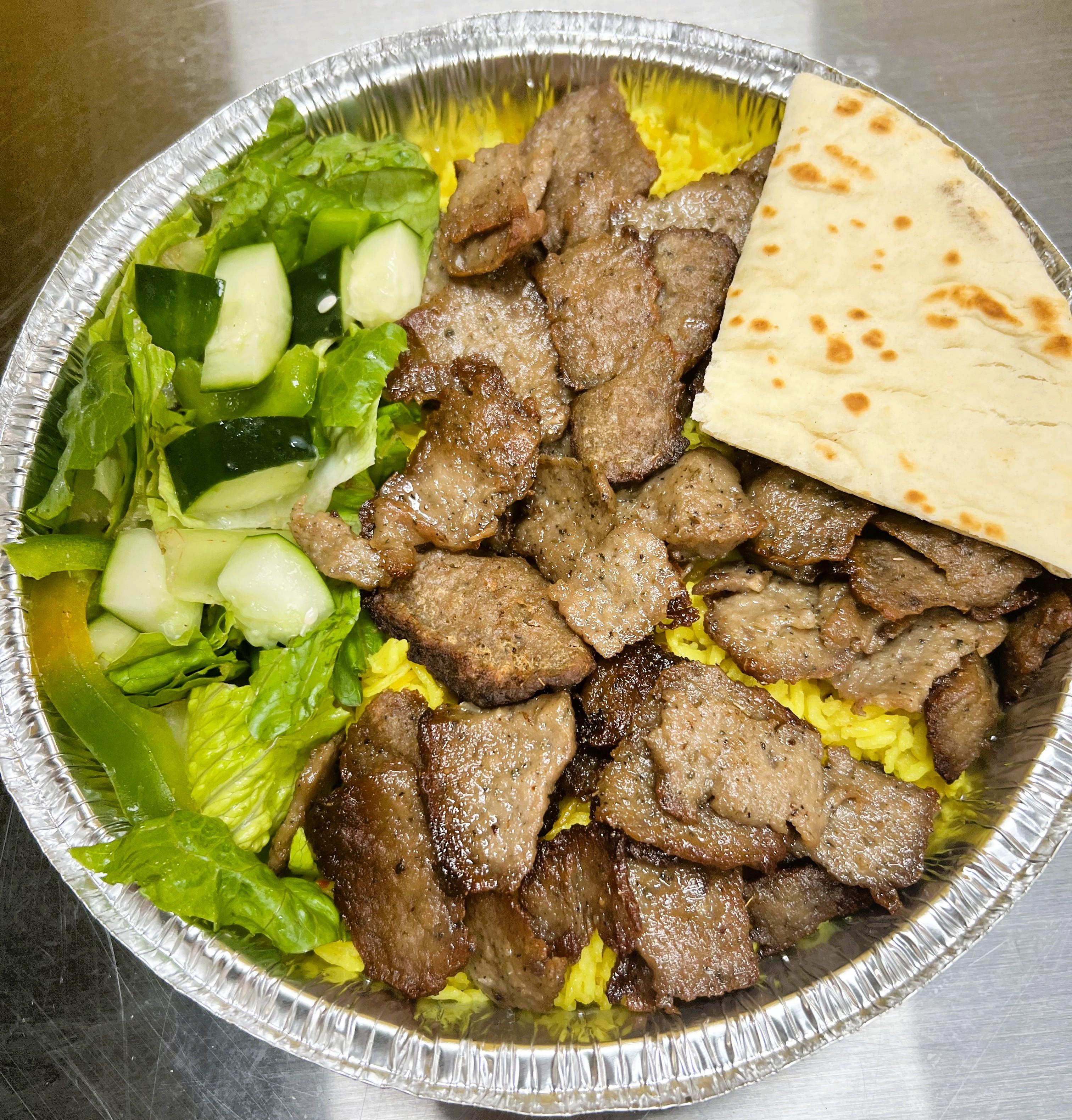 Gyro Rice Platter.