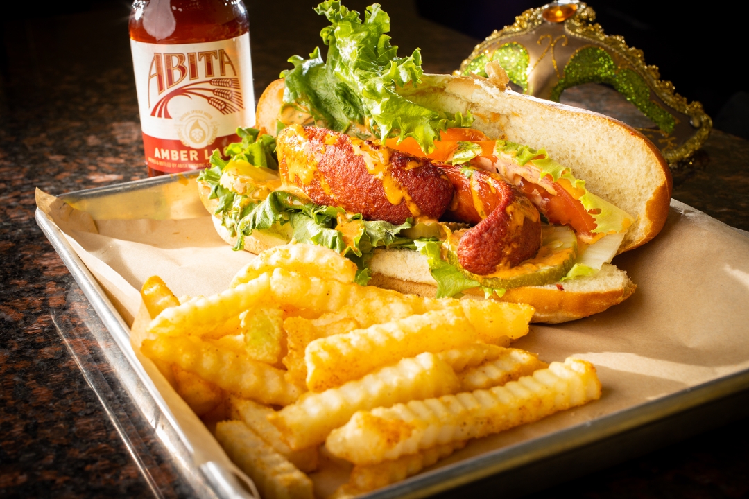 Beef Hot Link Po Boy.