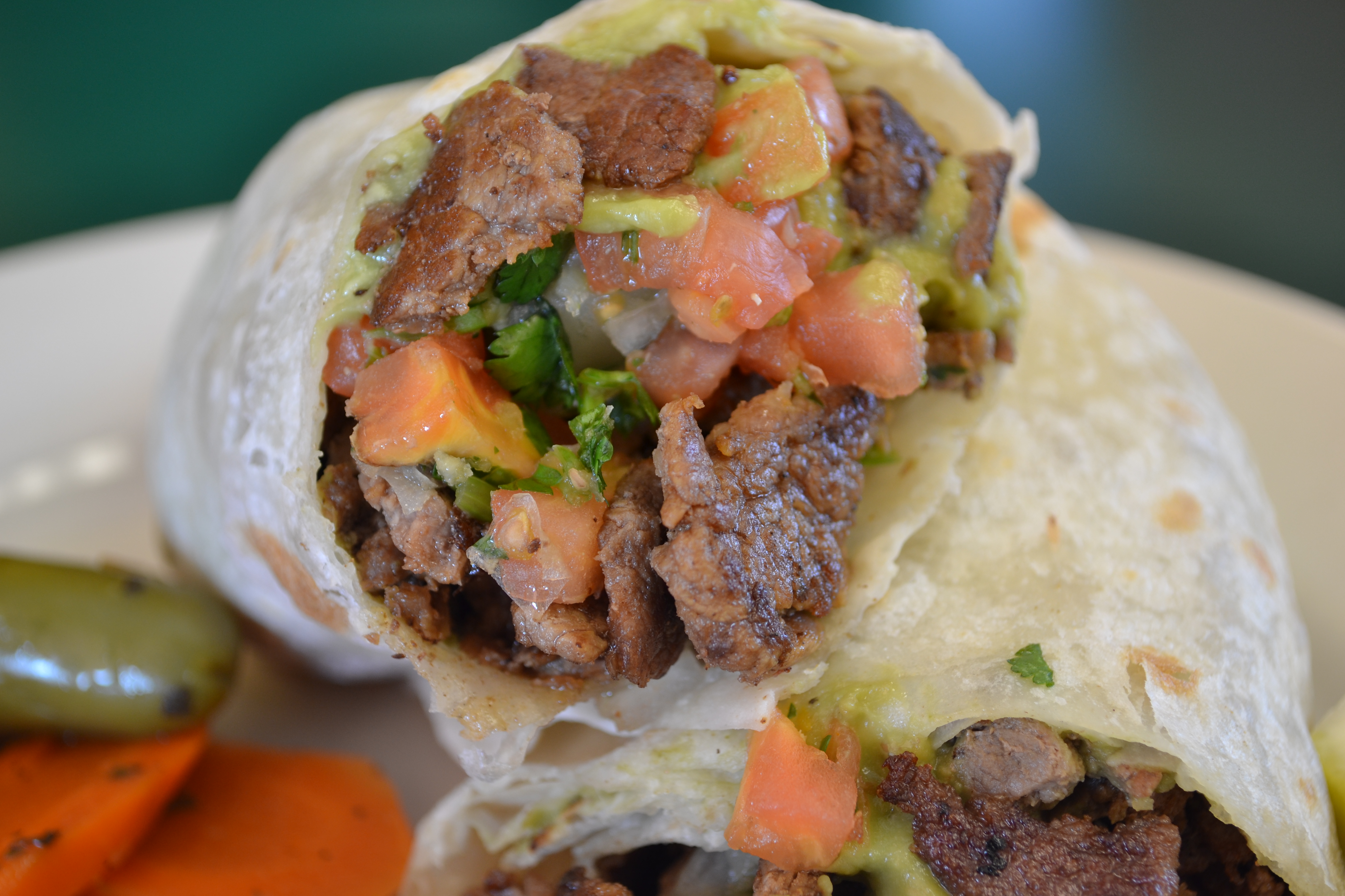 Carne Asada Burrito.