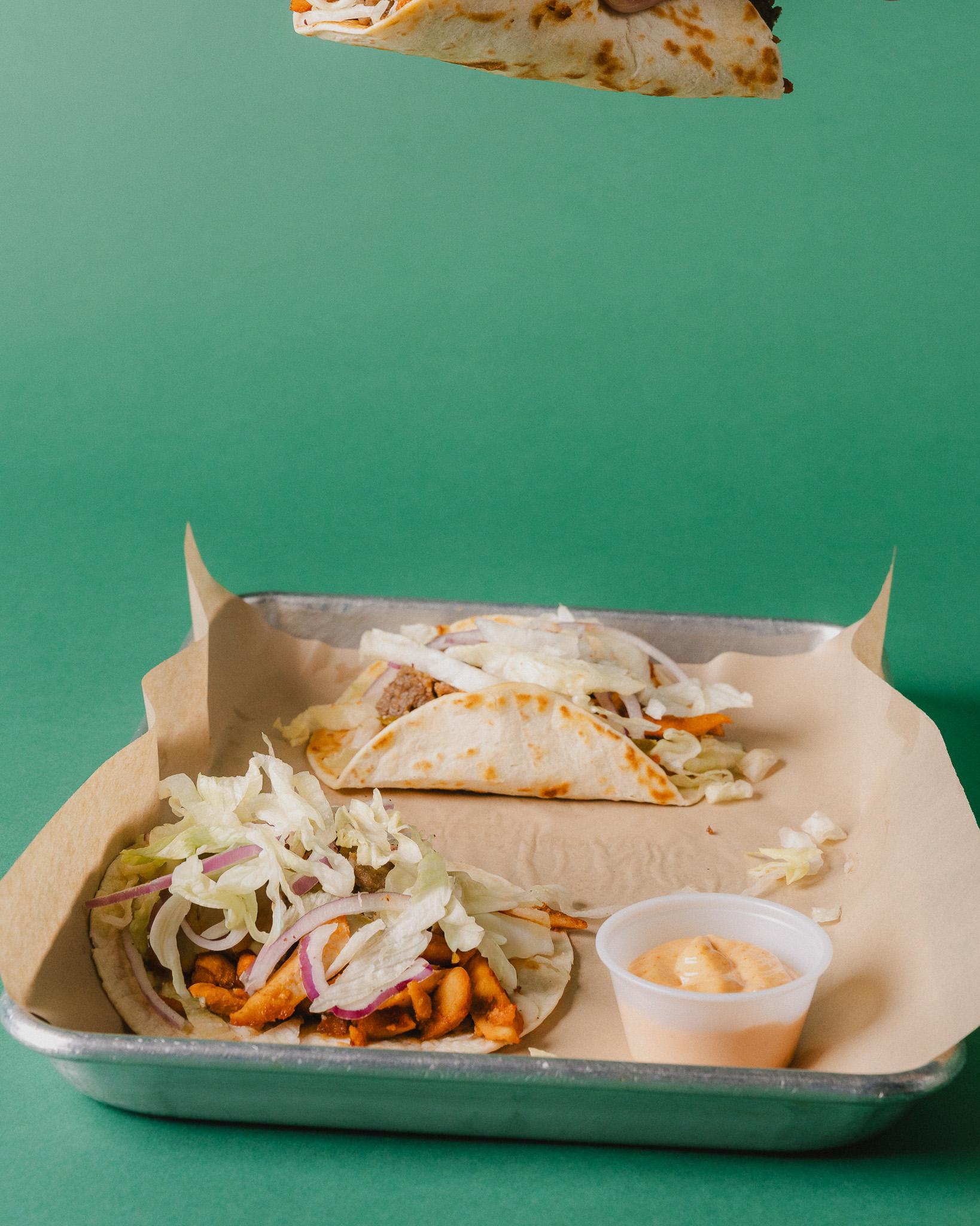 3 Chicken Tacos.