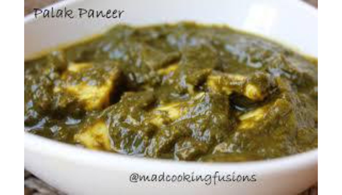 Saag Paneer - ( Non Vegan, Vegetarian, Gluten-Free).