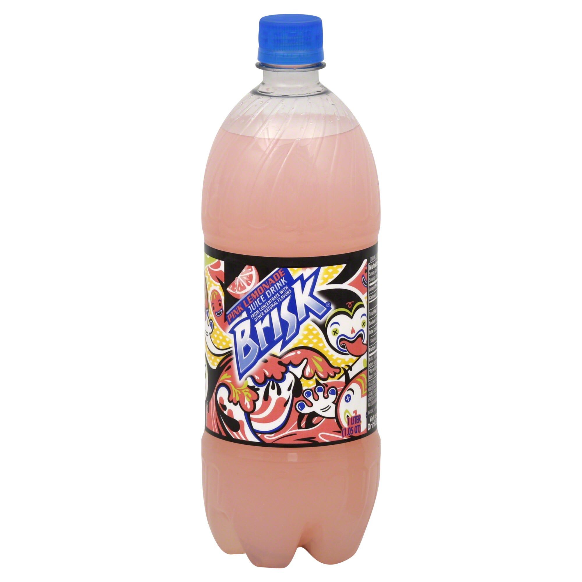 Brisk Juice Drink, Pink Lemonade - 1 Lt.
