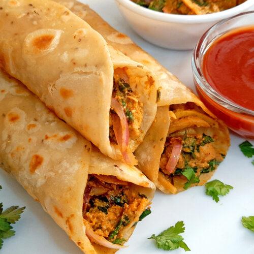 Chicken Kathi Roll.