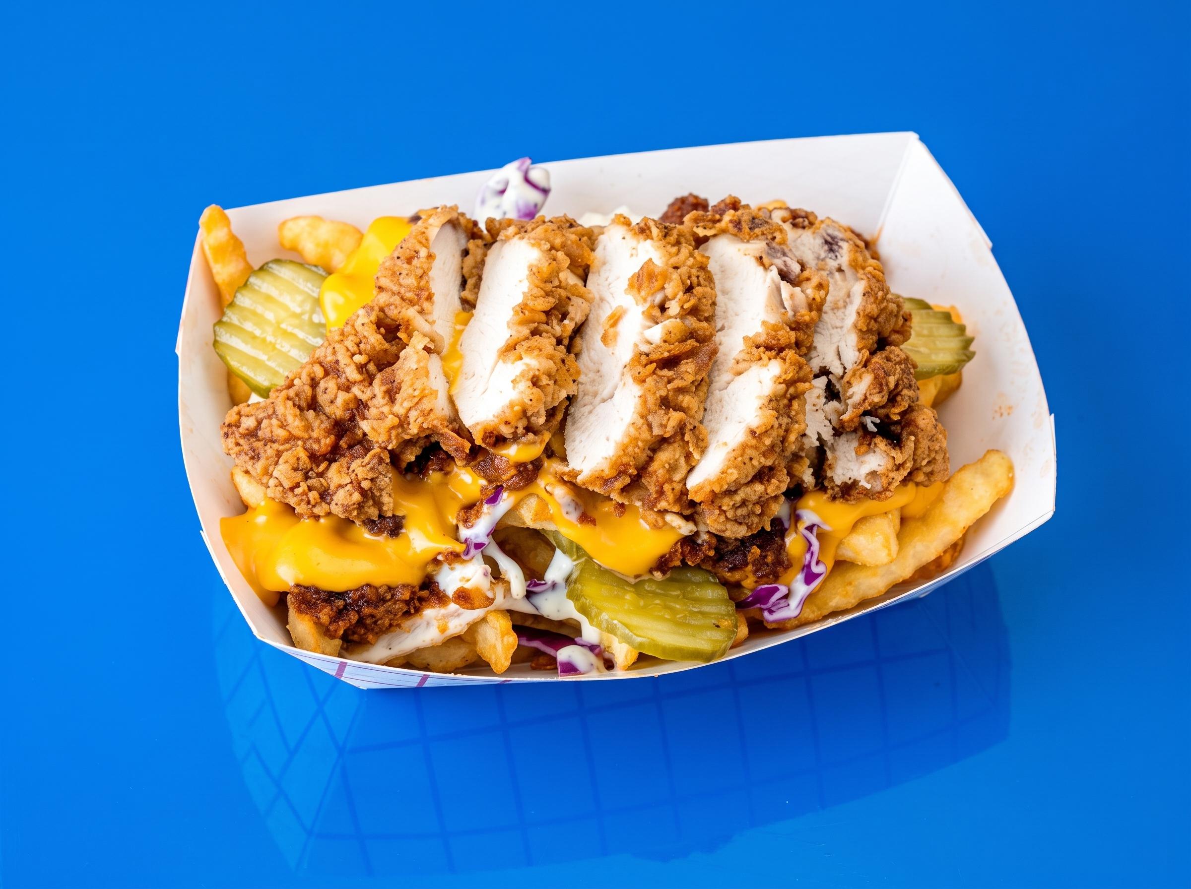 Loaded Rooster Fries.