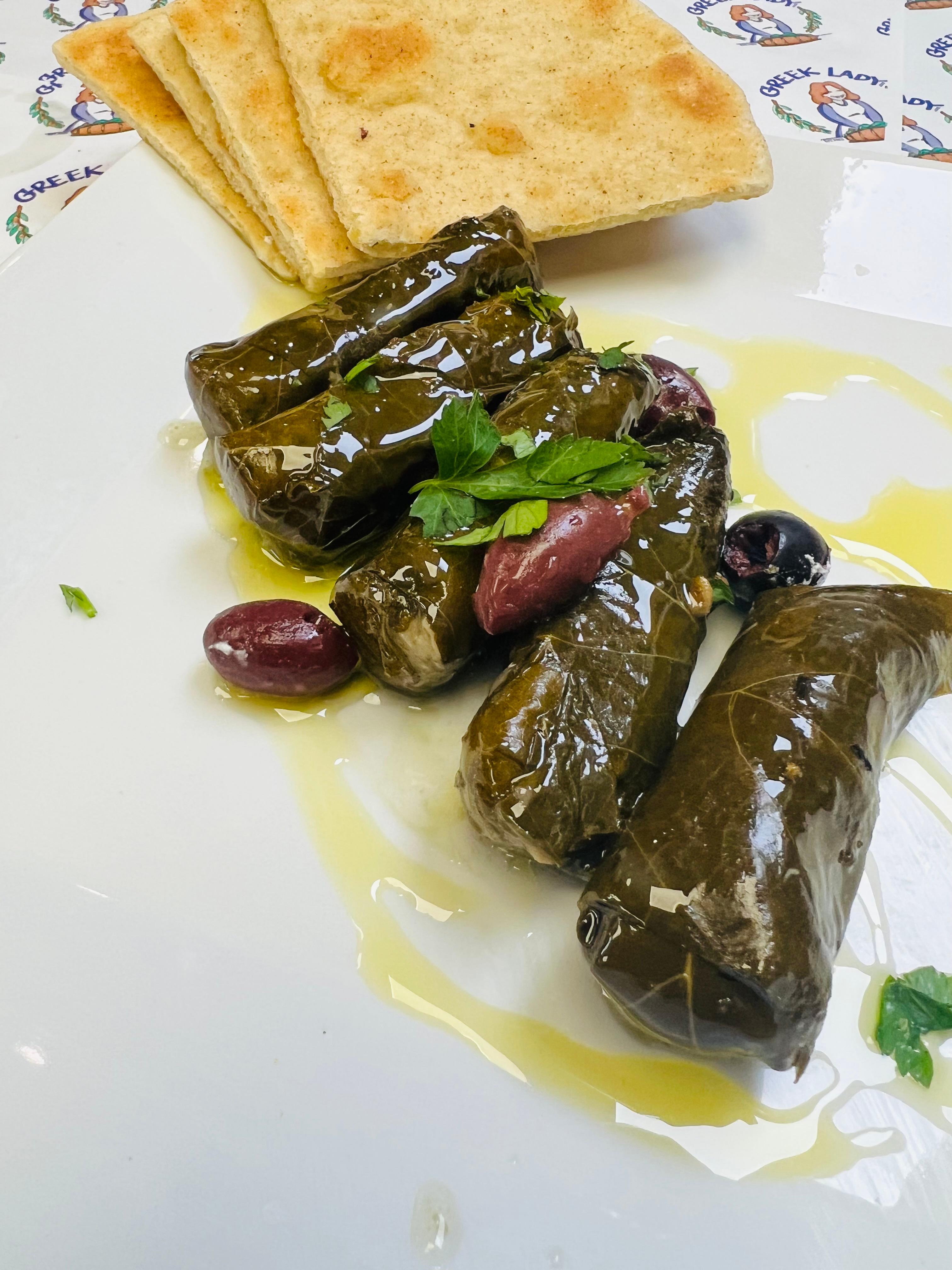 Stuffed Grape Leaves.