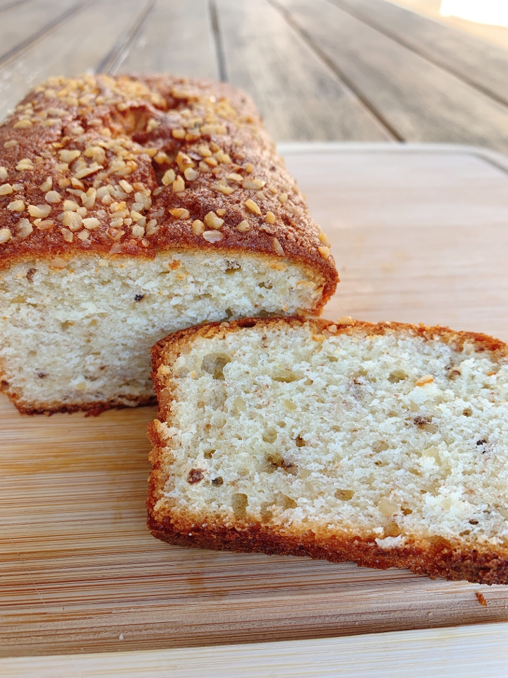 Banana Nut Loaf Cake.