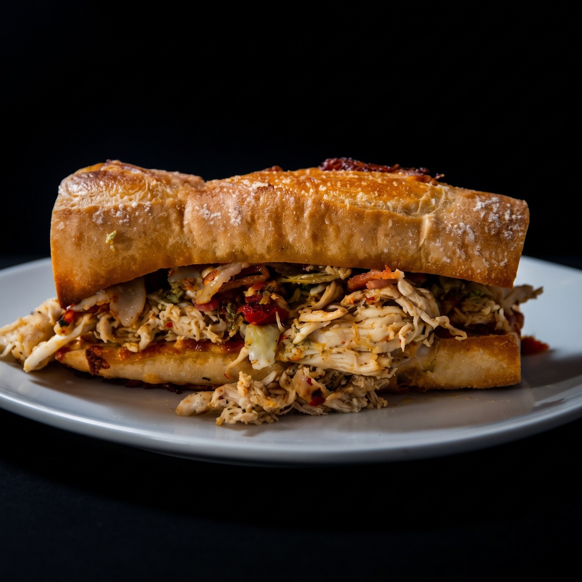 Chicken Pesto Grinder.