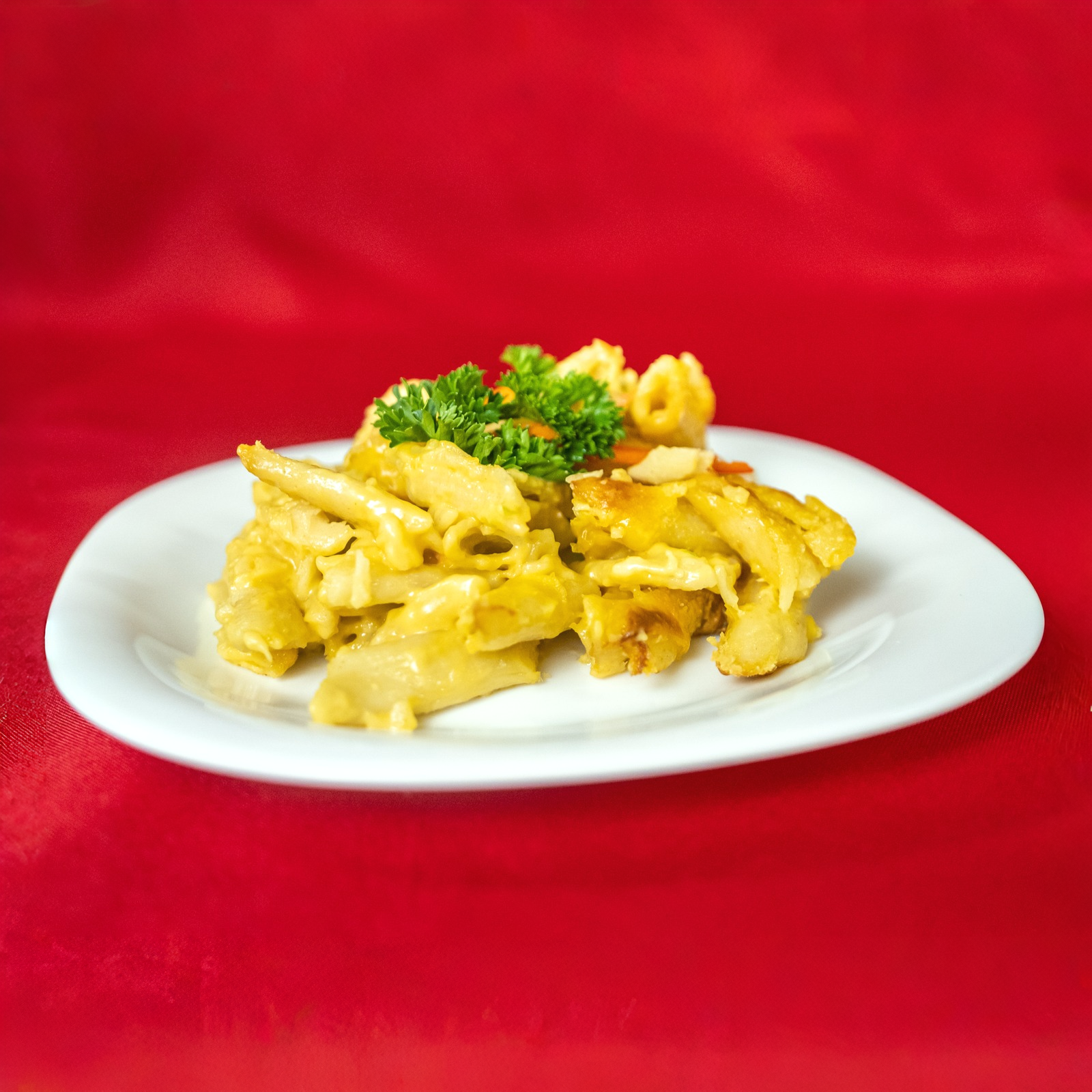 Macaroni au gratin.