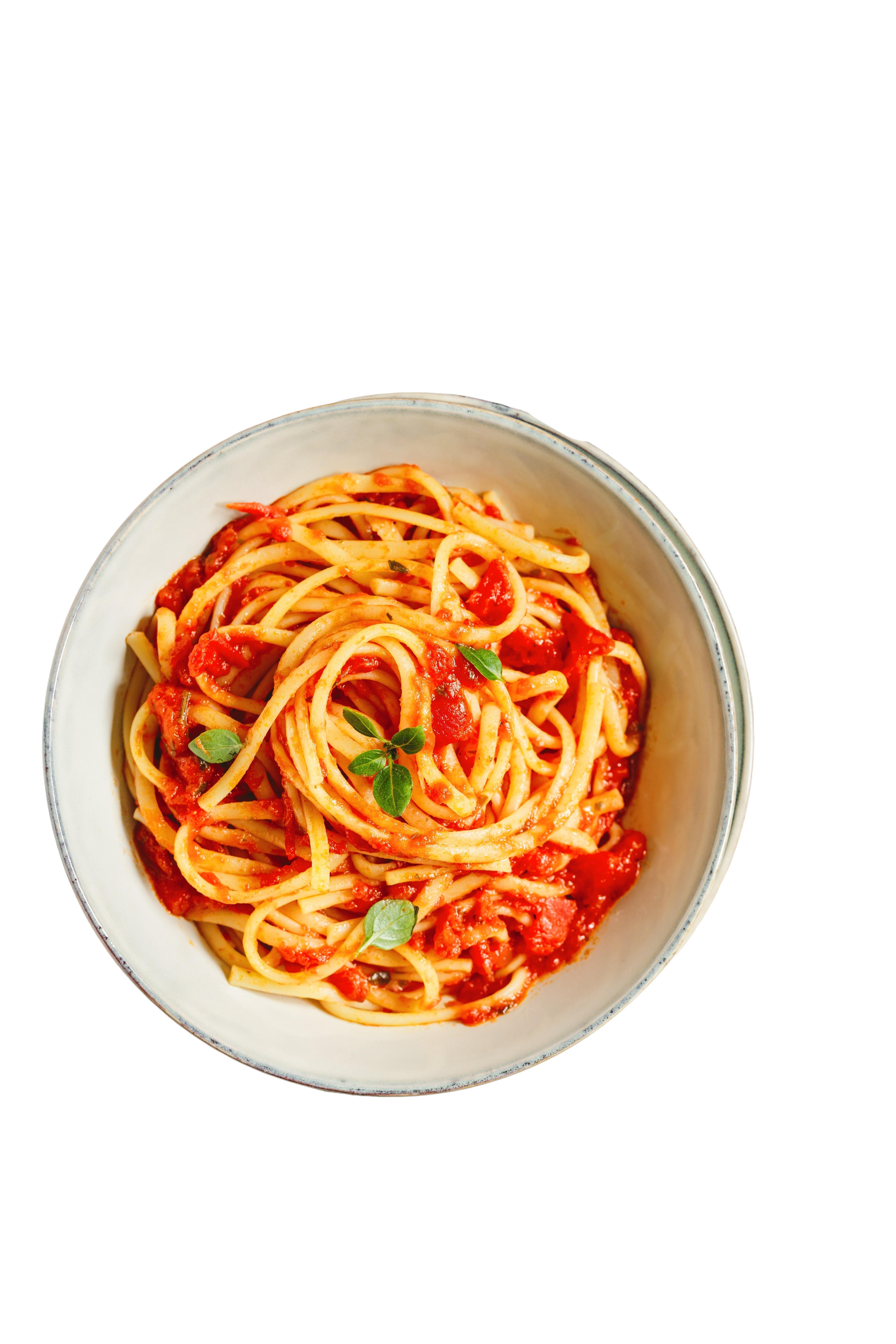 Spaghetti Pomodoro Sauce.