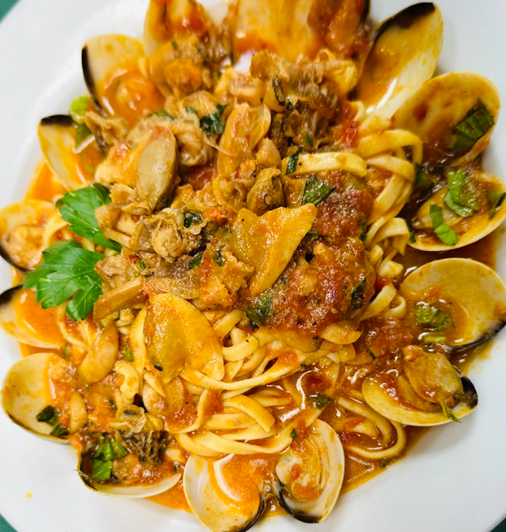 L-Linguine with Clams.