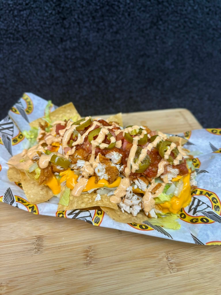 Burnie's Chicken Nachos.