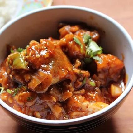 Fish Manchurian (Gravy).