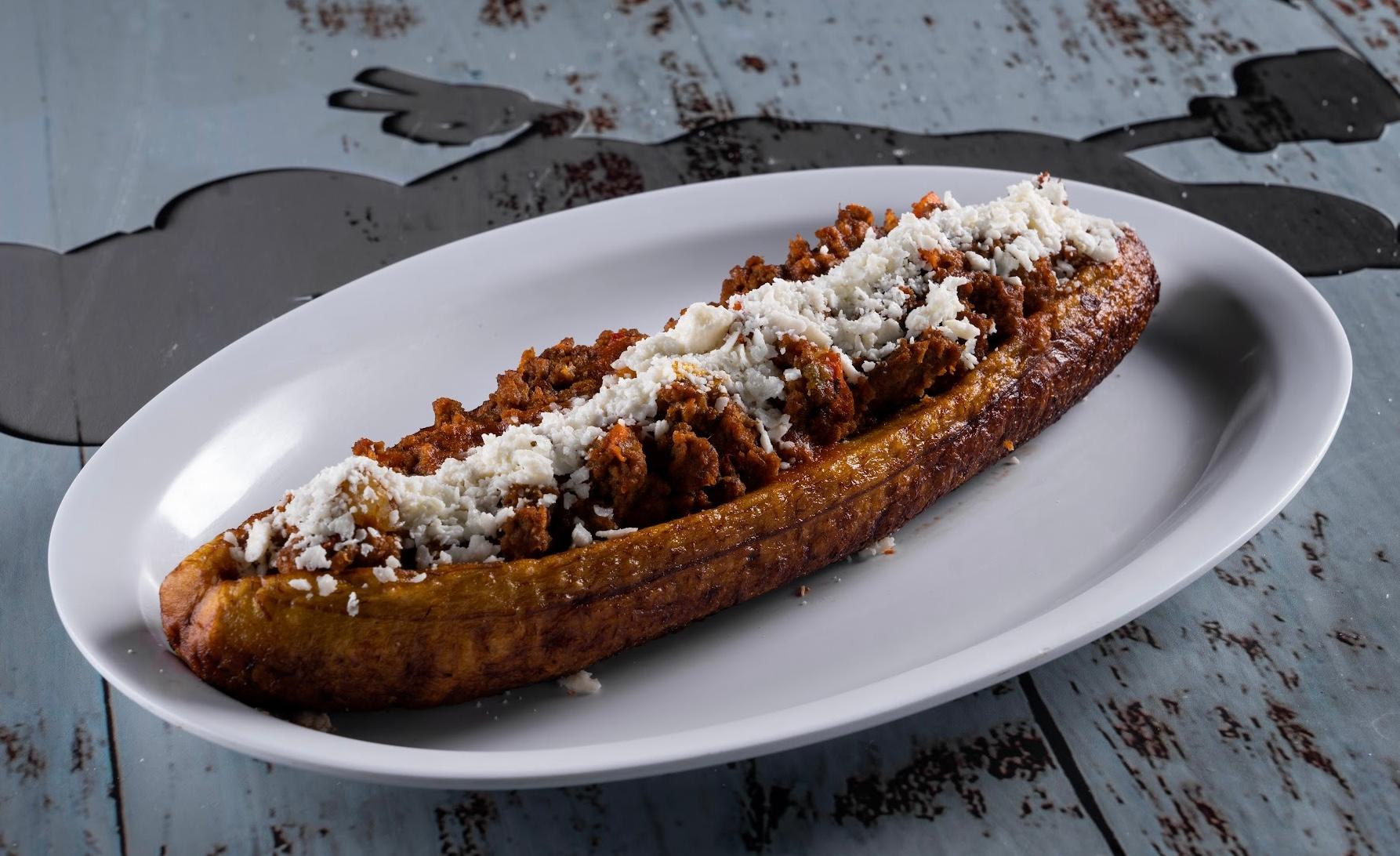 Plantain with Ground Beef- Platano Con Carne.