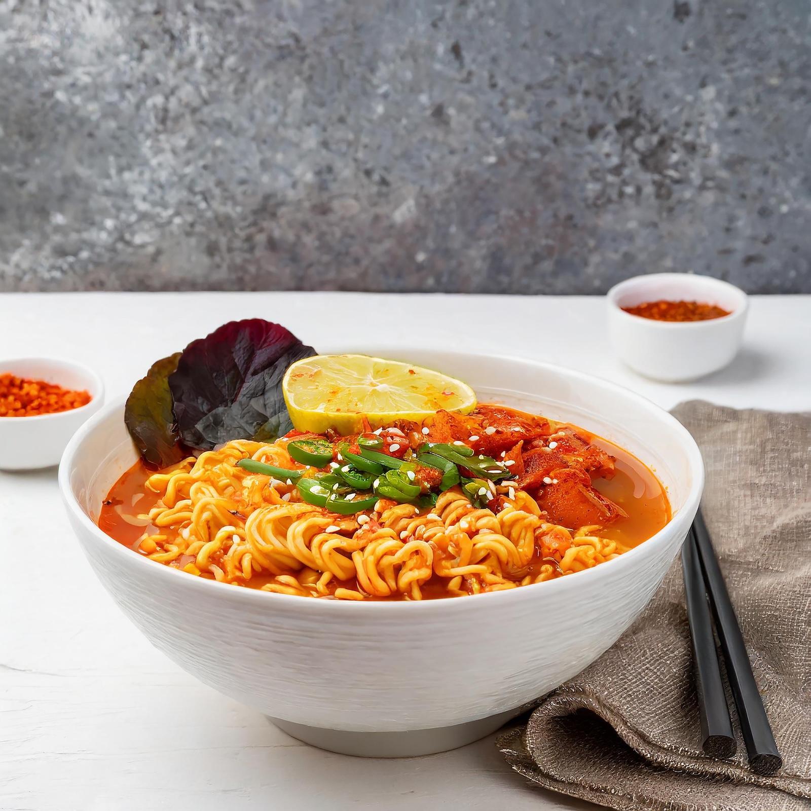 Non spicy cup ramen FR.