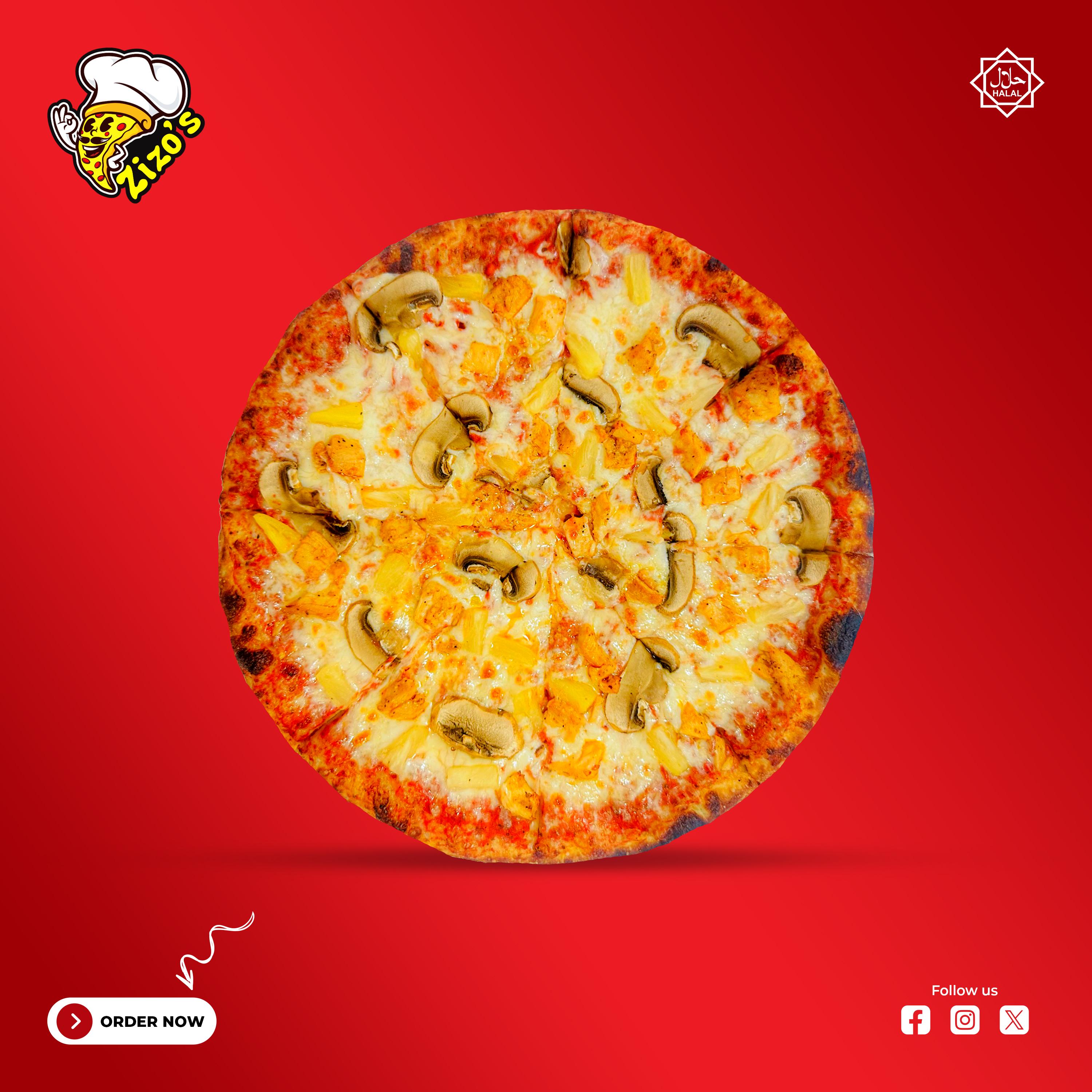 French Chicken Pizza.