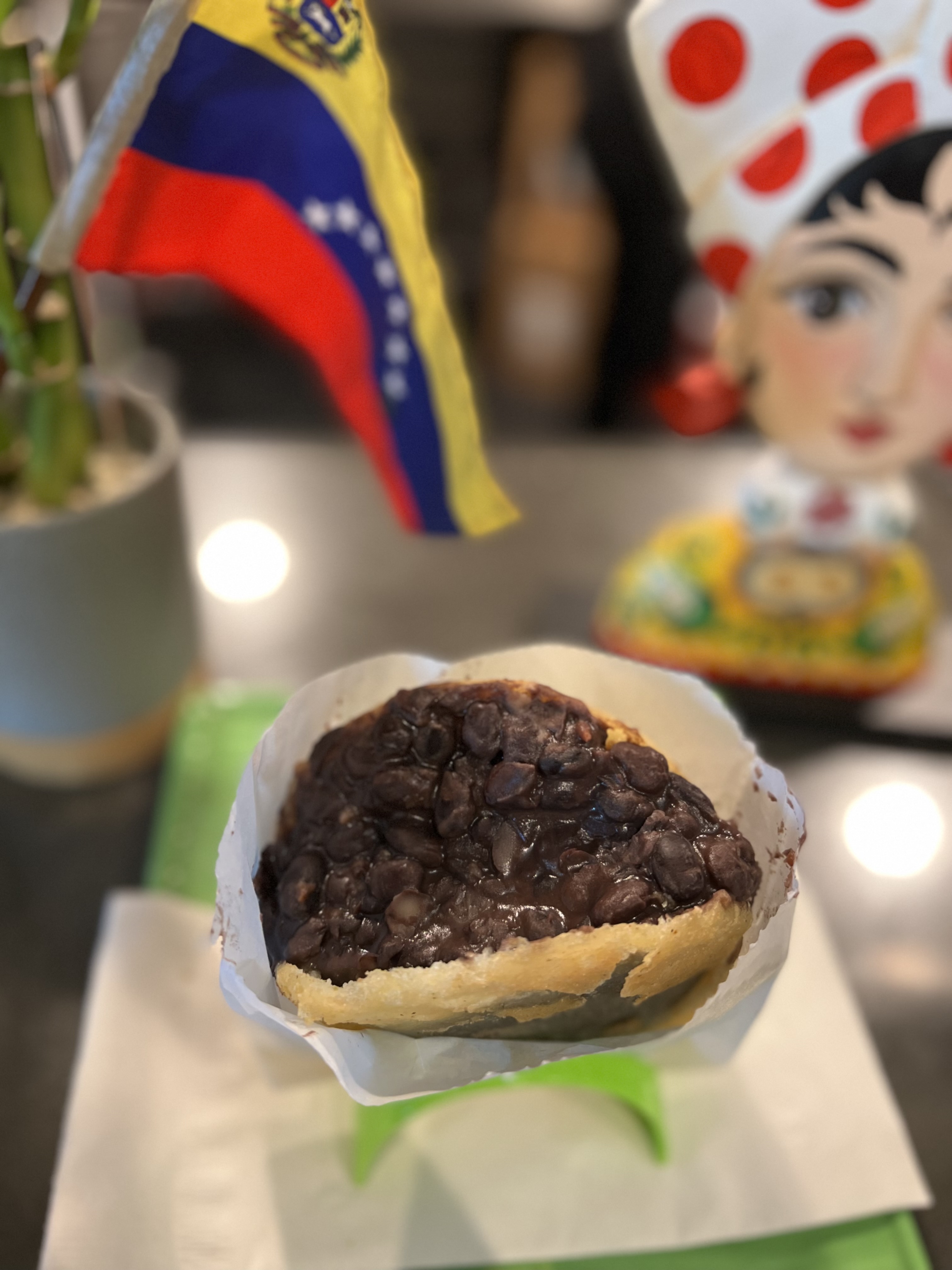 Black Bean Arepa (H. Hour).