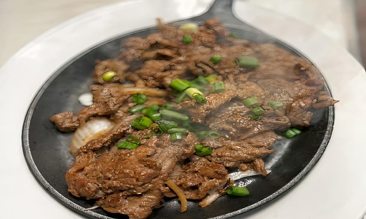Sizzling Korean Bulgogi.