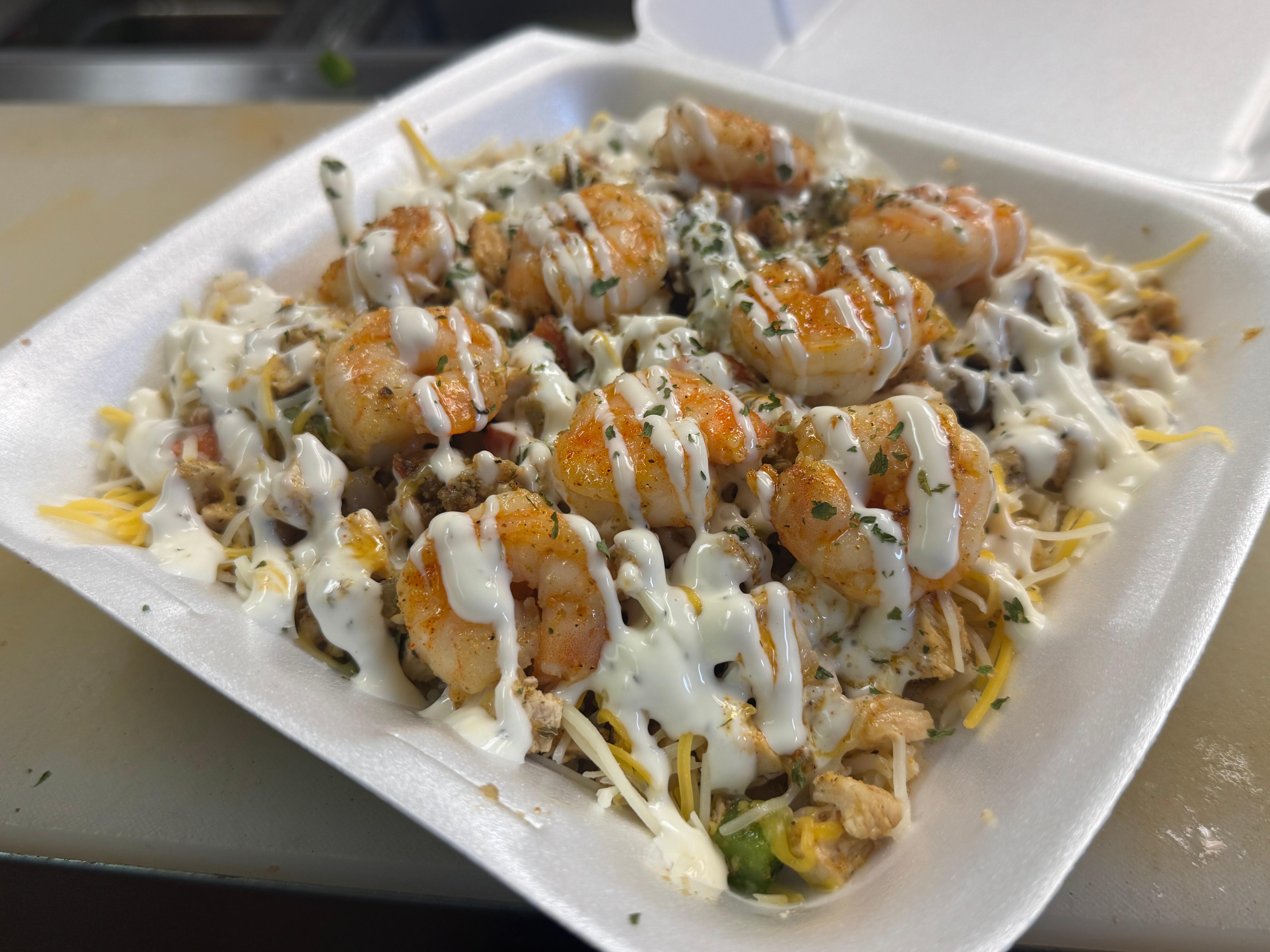 Chicken & Shrimp Bowl.