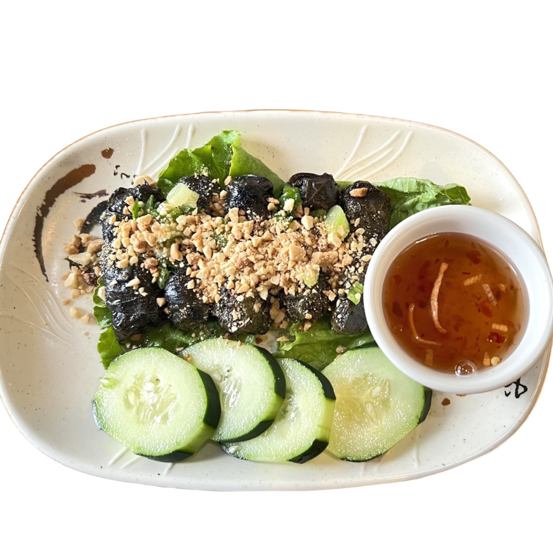 Regular Price - 03. Ground beef grape leaf roll - Bò lá nho.