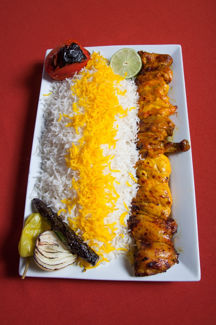 Chicken Cornish Kabob.