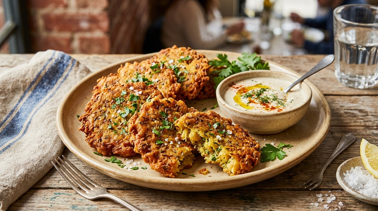 FALAFEL FRITTERS (VE) (VG).