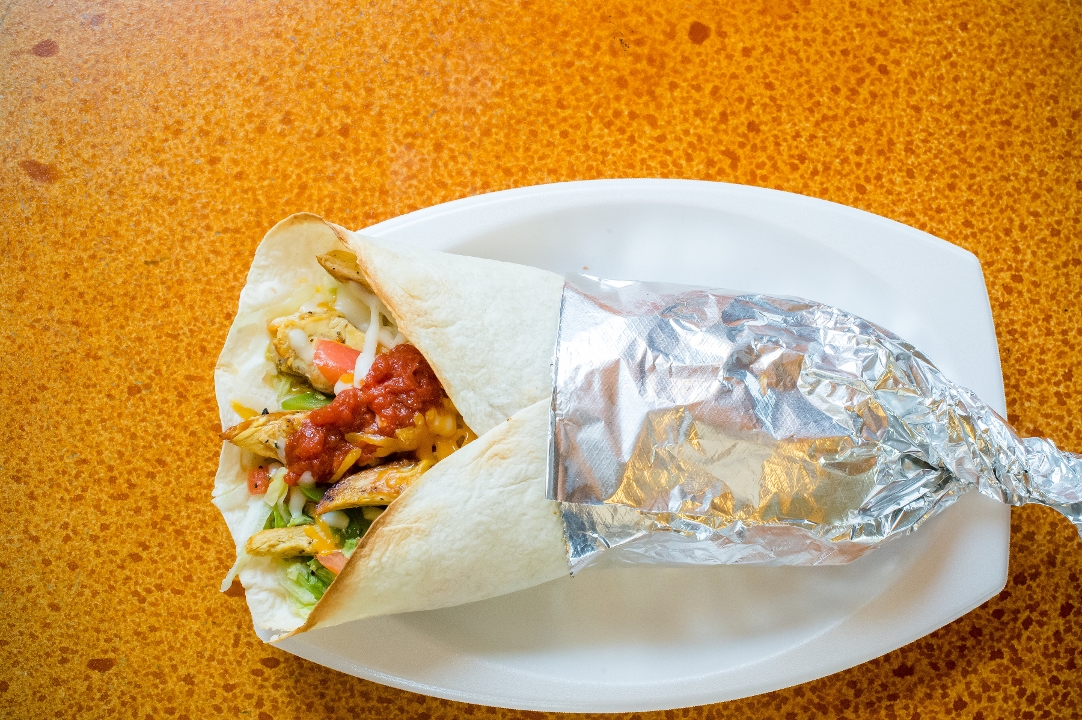 Chicken Fajita Burrito.