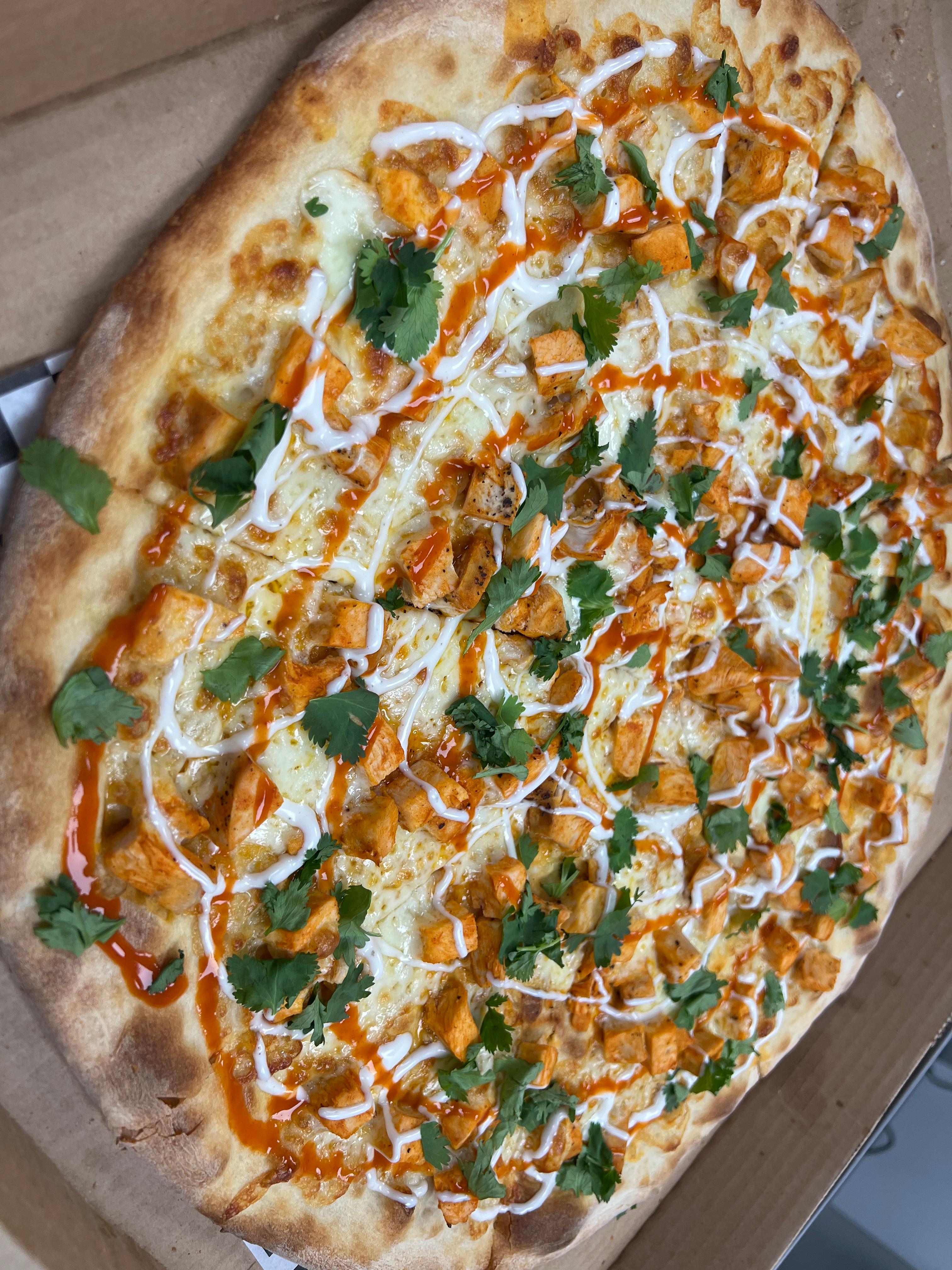 14" Buffalo Pizza.
