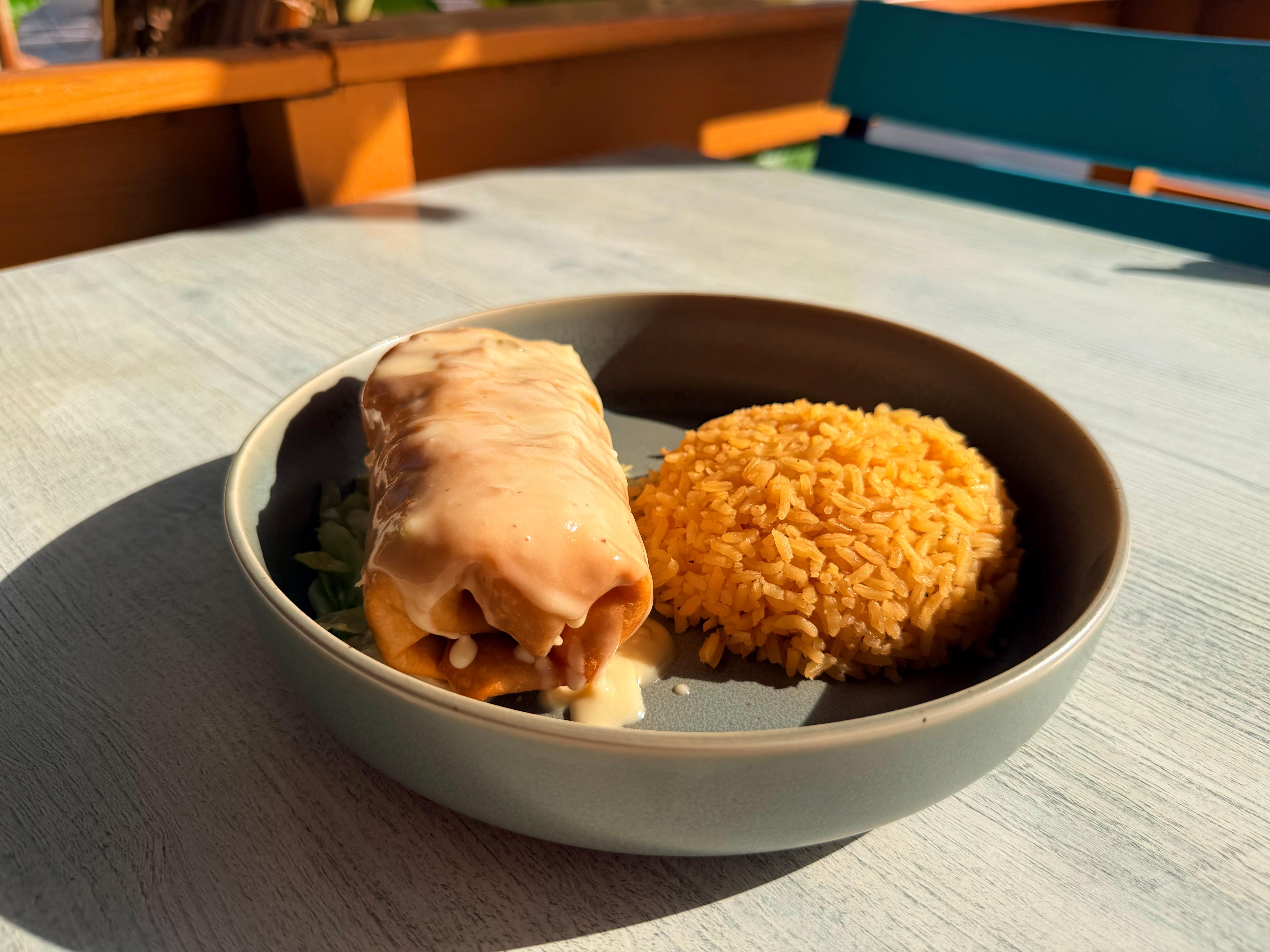 L-CHIMICHANGA PLATE.