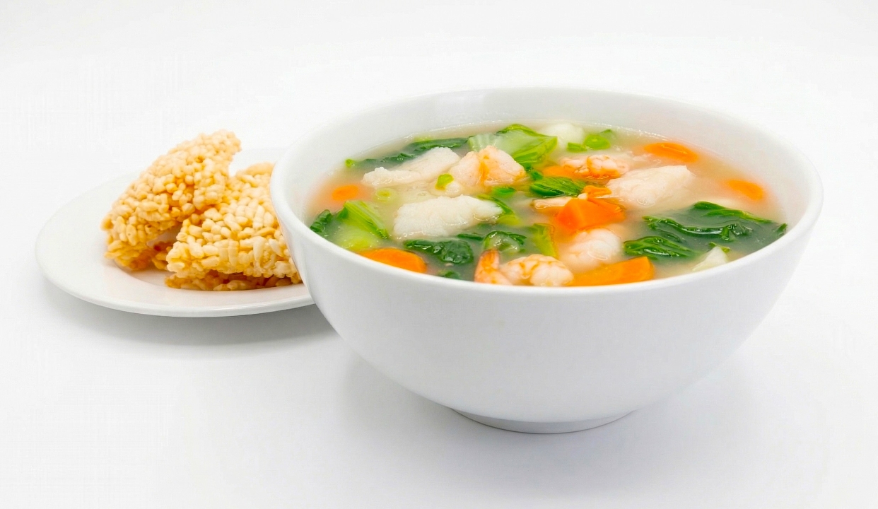 Seafood Sizzling Rice Soup.