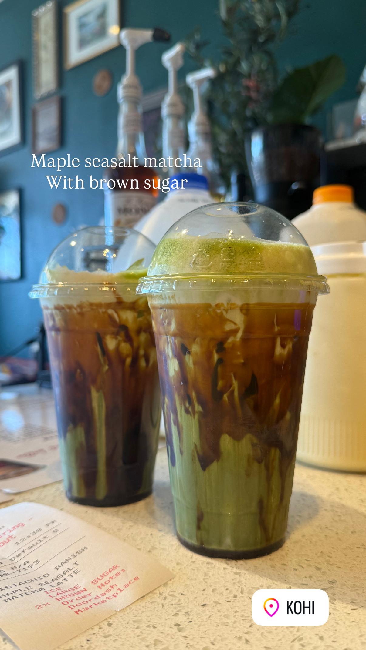 BROWN SUGAR MATCHA.