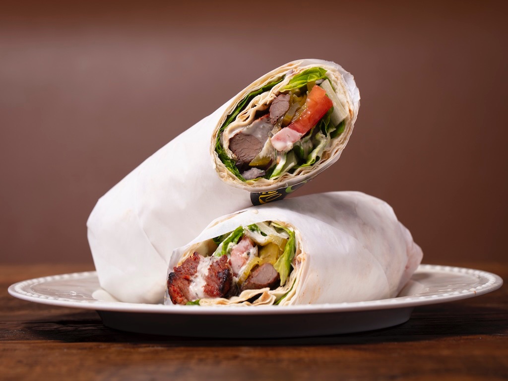#5) Beef Kebab Wrap.