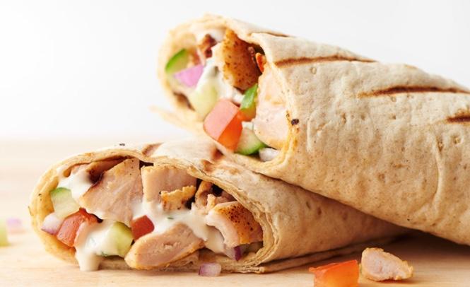 CHICKEN SHAWARMA.
