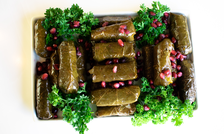 Vegetarian Grape Leaves.