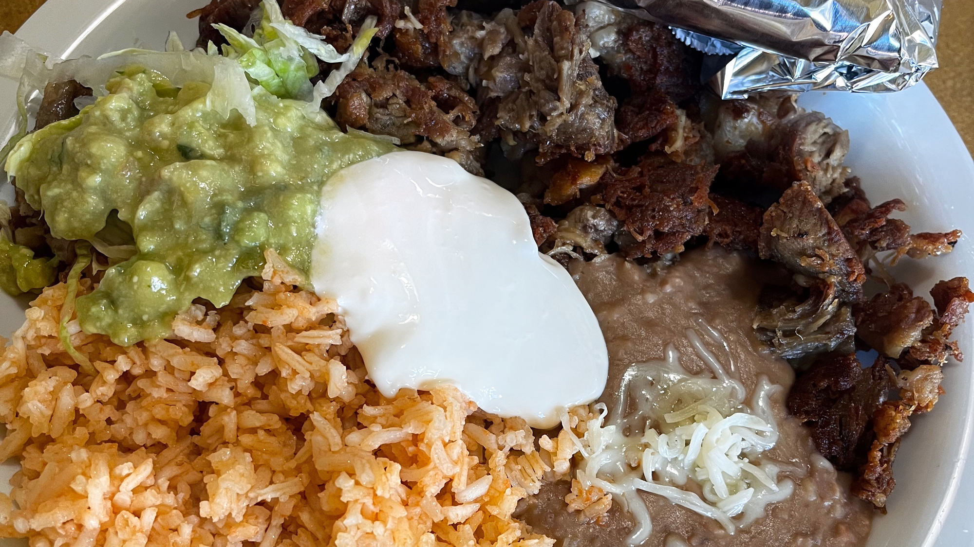 Carnitas Plate.