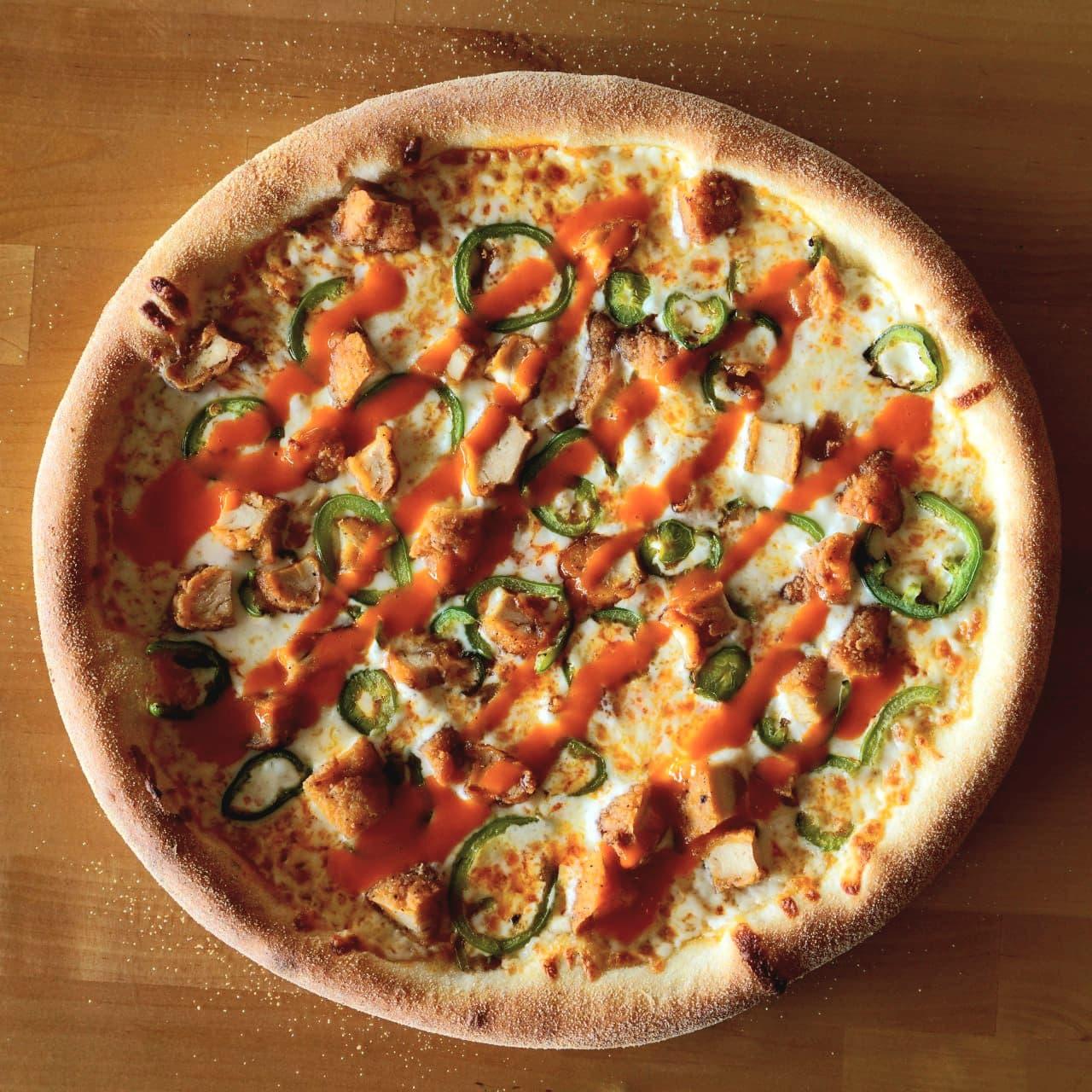 16" Buffalo Chicken Pizza.