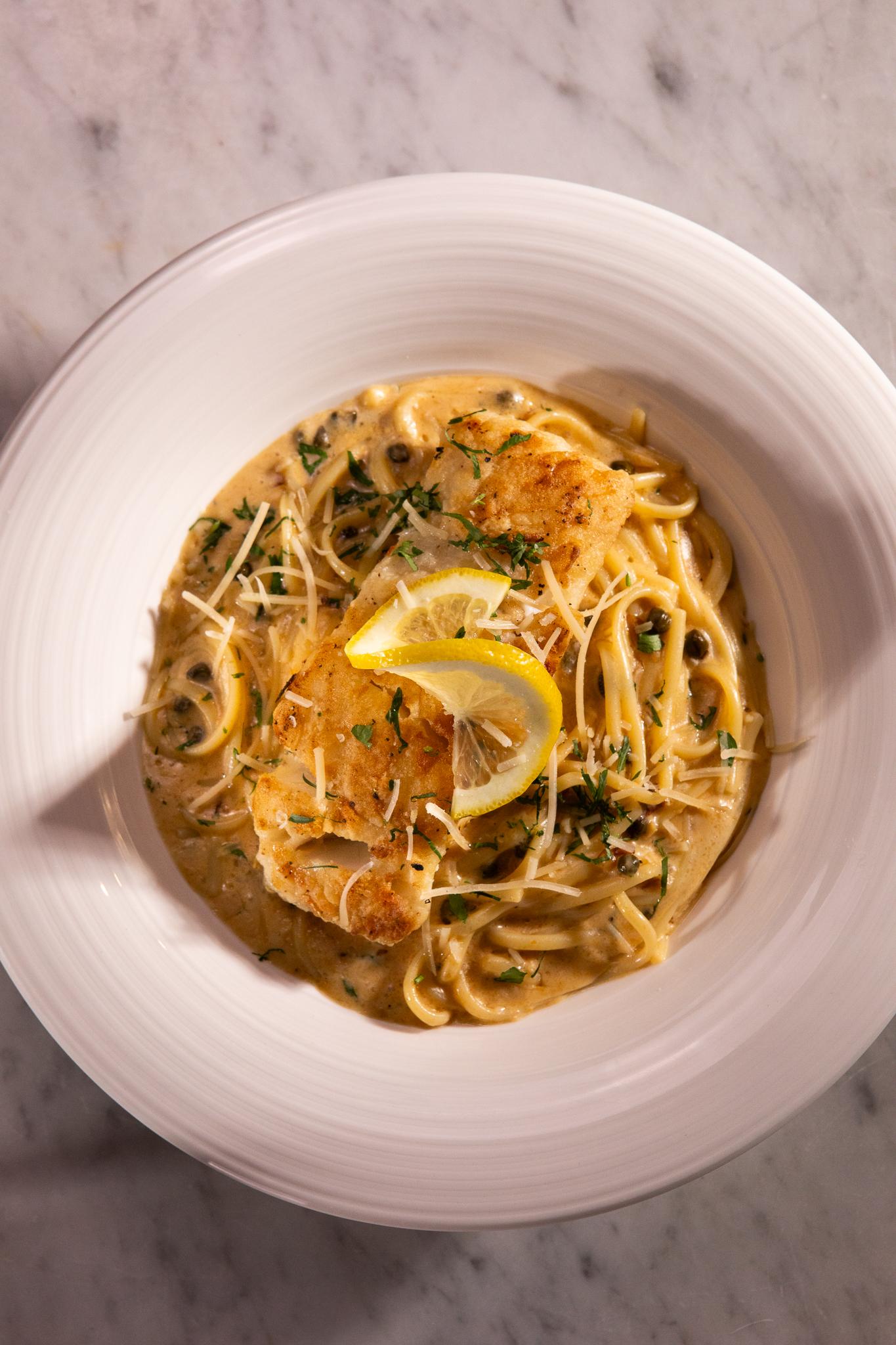 Piccata Cod Linguini.
