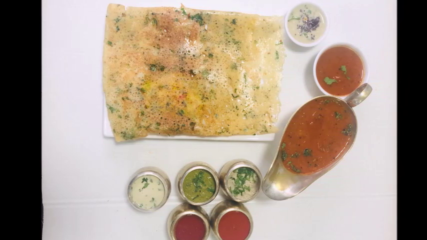 Onion Rava Masala Dosa.