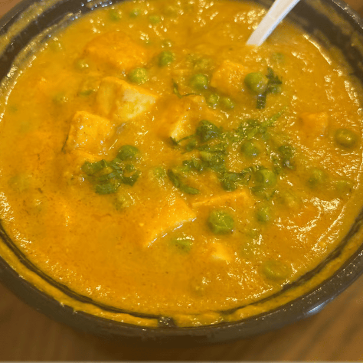 Mattar Paneer.