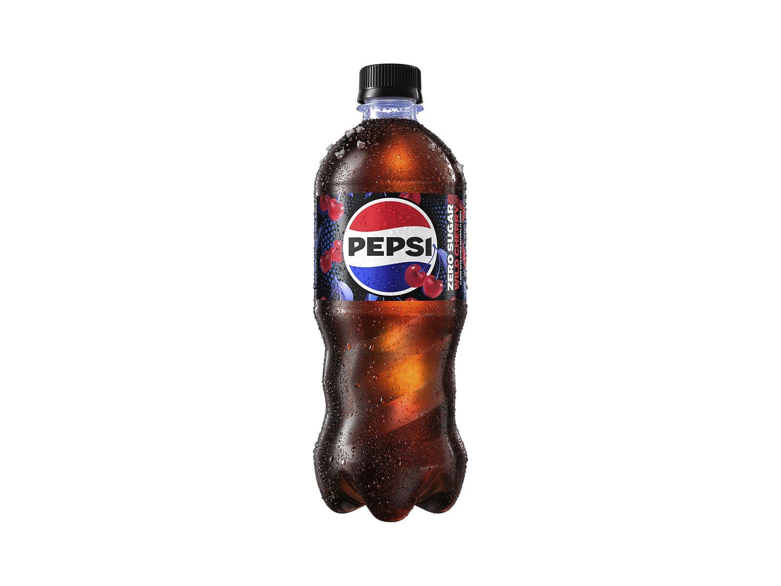 Pepsi Zero Sugar Wild Cherry - 20oz Bottle.