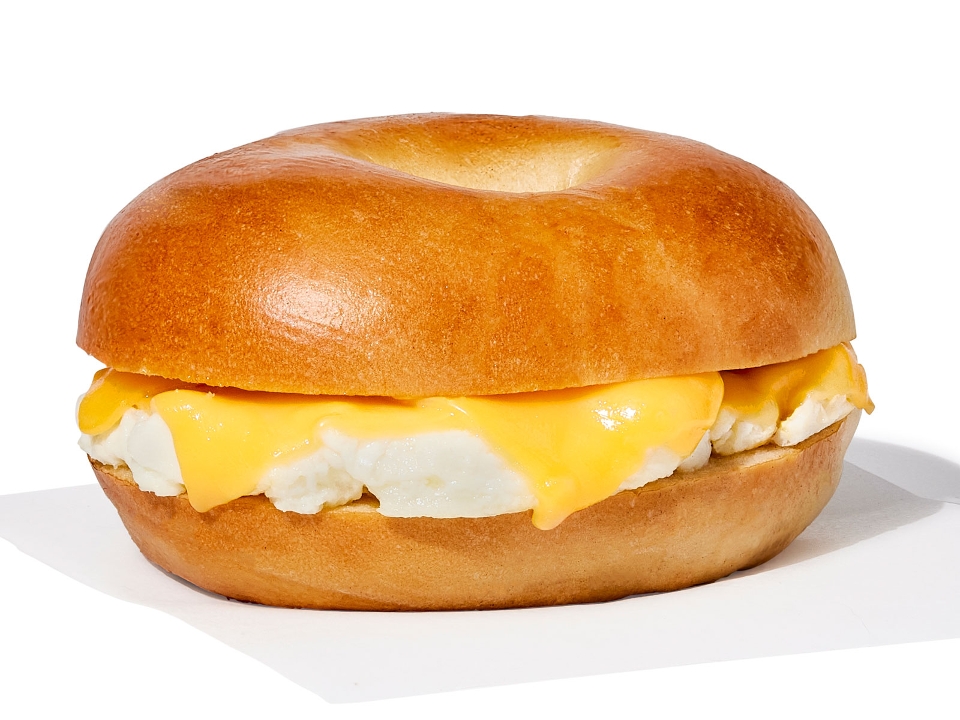 Egg and Cheese Toasted Bagel.
