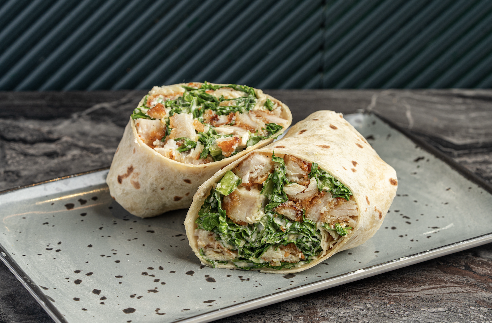 The Crispy Chicken Caesar Wrap.